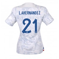 France Lucas Hernandez #21 Replica Away Shirt Ladies World Cup 2022 Short Sleeve